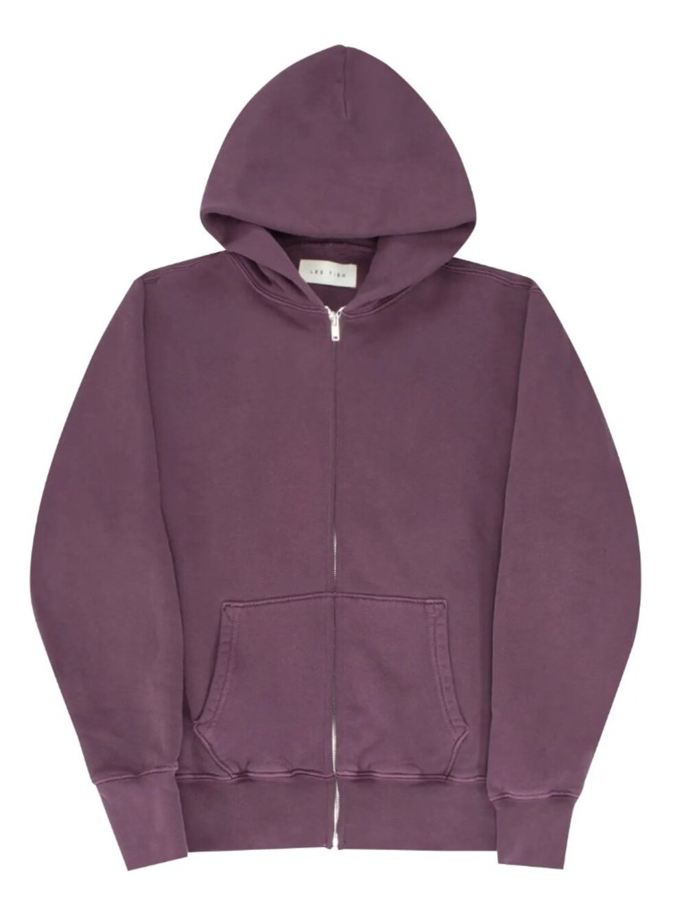 Les Tien cropped zip hoodie in Raspberry Size Large
